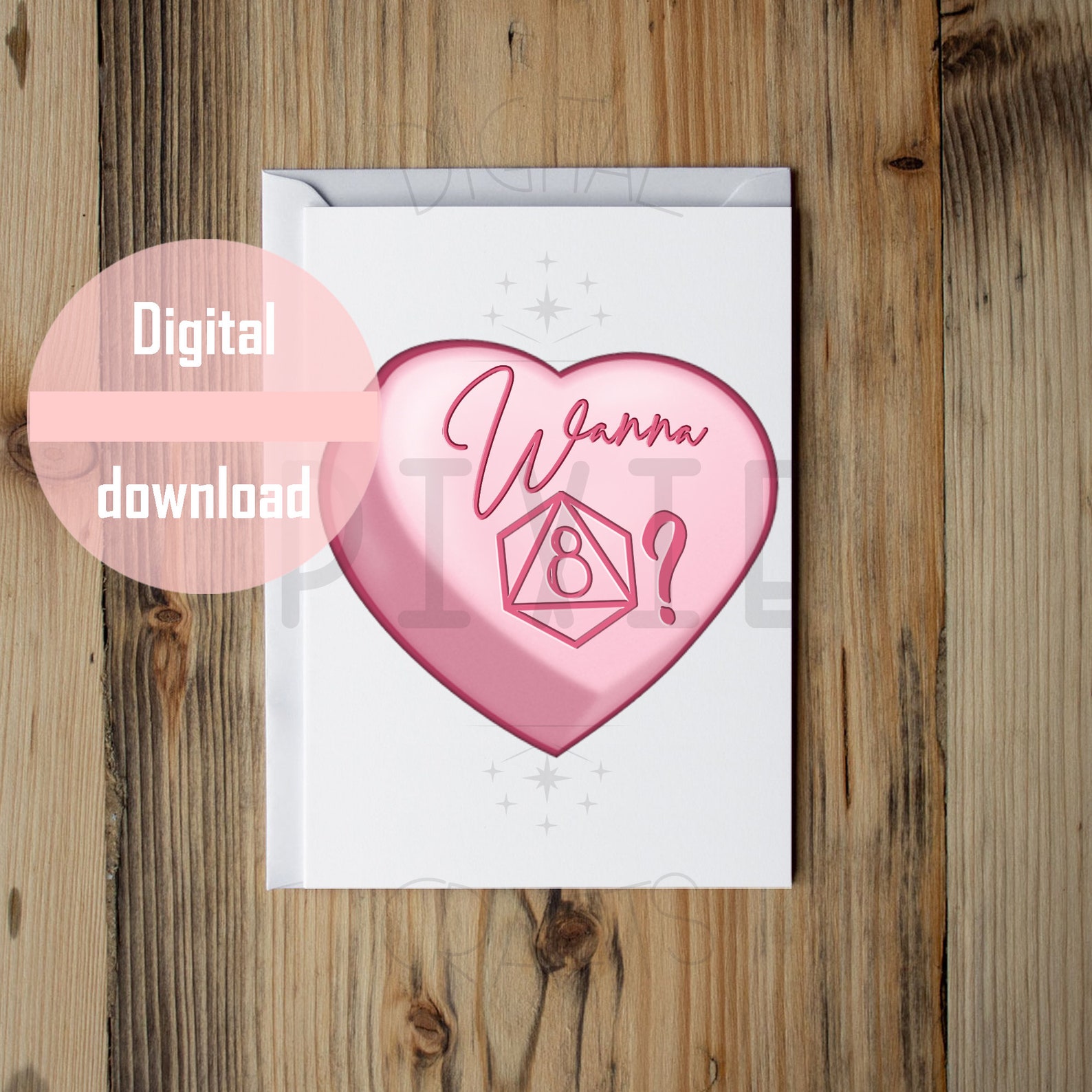 Printable Dungeons and Dragons Greeting Card, D&amp;D, Valentines Card ...