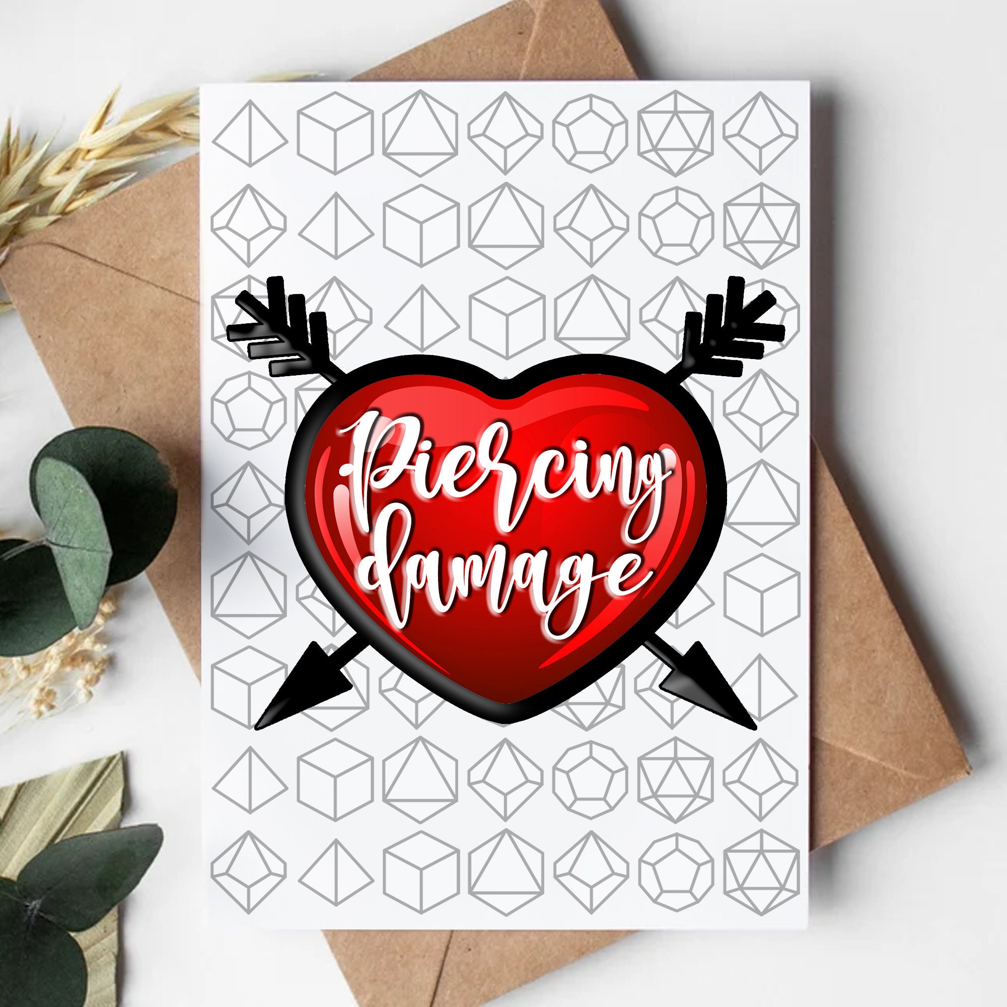 Printable Dungeons and Dragons Greeting Card, D&amp;D, Valentines Card ...