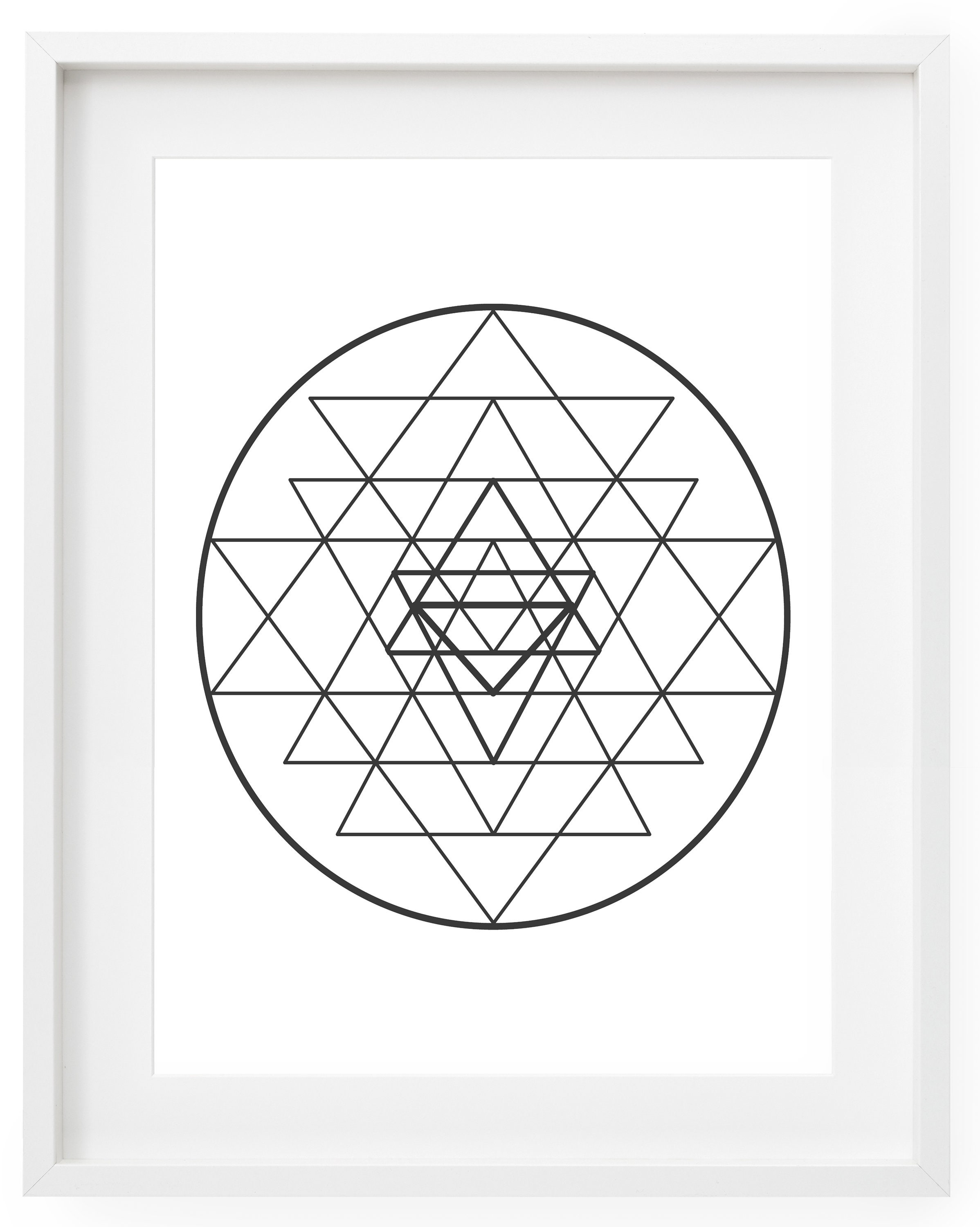Sri Yantra Printable DIGITAL DOWNLOAD, Sacred Geometry Print, Spiritual Prints, Geometric Wall ...