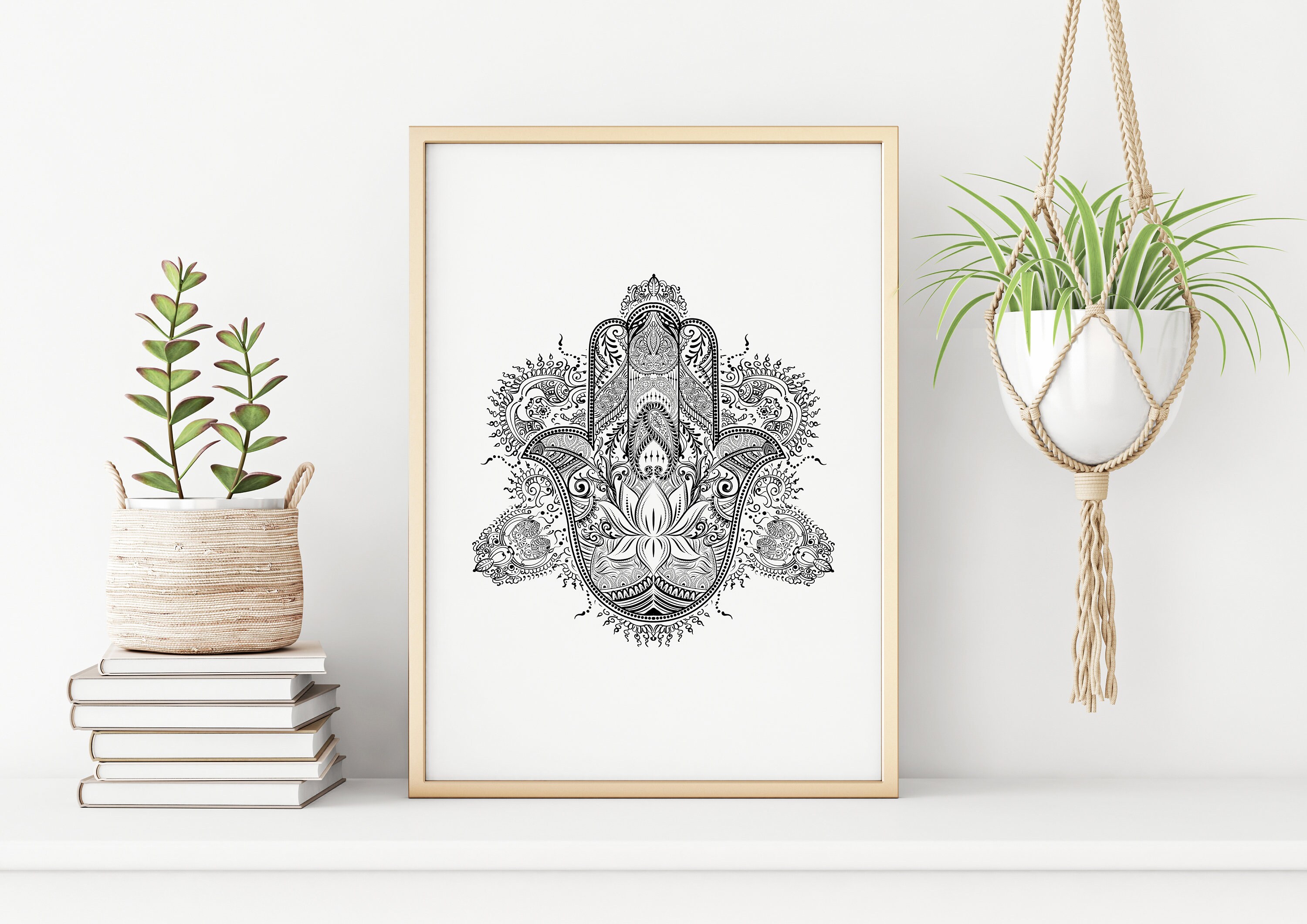 Hamsa Printable DIGITAL DOWNLOAD, Choose Your Colors, Khamsa Print ...