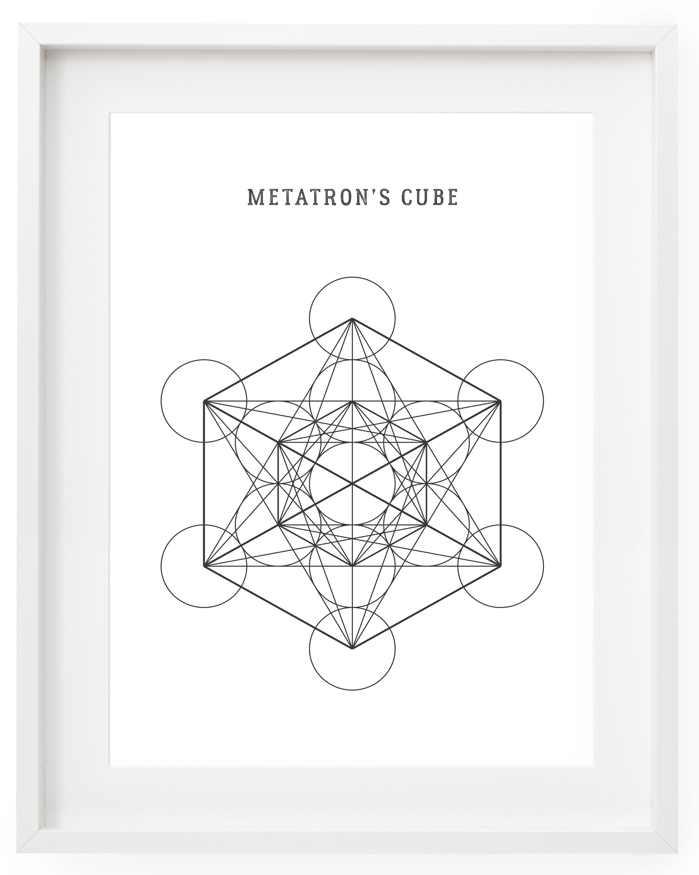 Metatron's Cube Printable DIGITAL Downloadsacred Geometry - Etsy UK