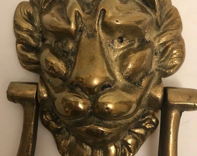 Lion Head Brass Door Knocker