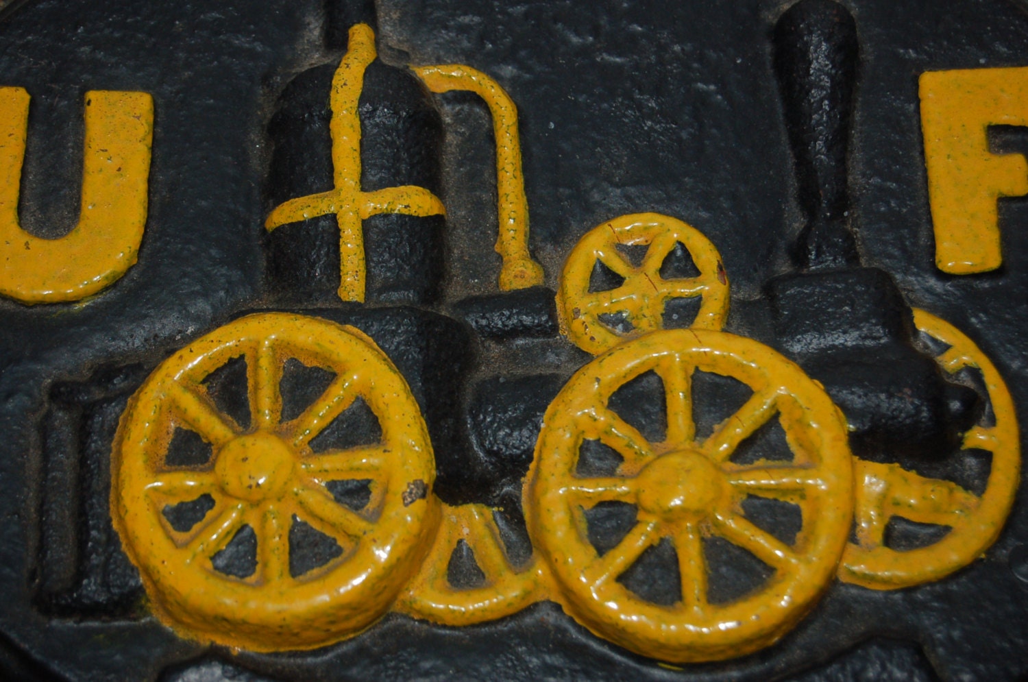 UF Insurance Sign Vintage Fire Insurance Company Sign