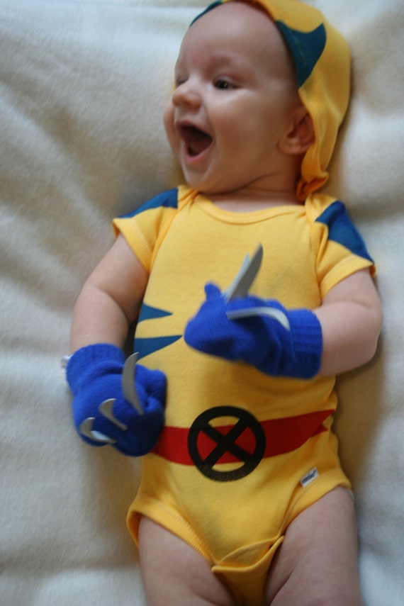 Wolverine Baby Costume Superhero X Men Etsy