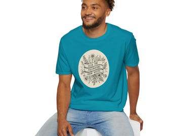 Feed the Pollinators Unisex Softstyle T-Shirt, Grow Native Tee, Gardening Shirt, Earth Day Gift, Nature Lover Tee