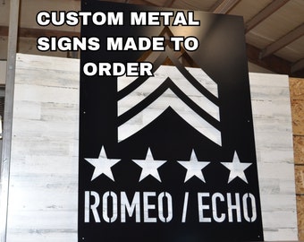 Letreros con logotipo metálico - Señalización comercial personalizada - Placas de dirección - Letreros redondos