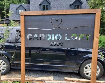 Handcrafted Custom Metal Logo Sign - Personalized Business Signage