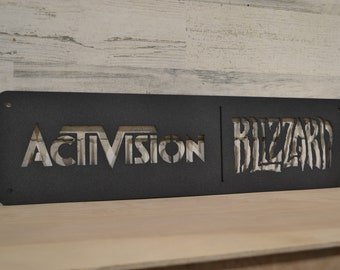 Letrero de acero con logotipo comercial personalizado - Decoración de oficina