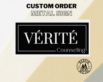 Custom Metal Logo Sign: Personalized Business or Home Decor