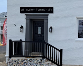 Letrero metálico grande personalizado, arte, enmarcado personalizado, regalos, 94 x 18