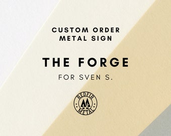 Custom Metal Logo Sign: Personalized Business or Home Decor