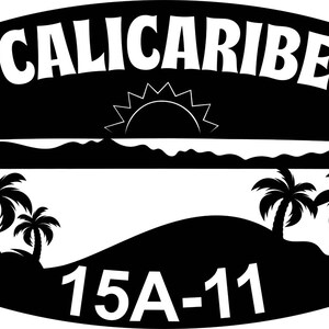 Custom Sign Design, Upgrade for C. Ross, Calicaribe, Black hammertone powder coat