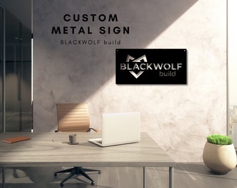 Letreros metálicos con el logotipo personalizado de P. Patton, 4 unidades