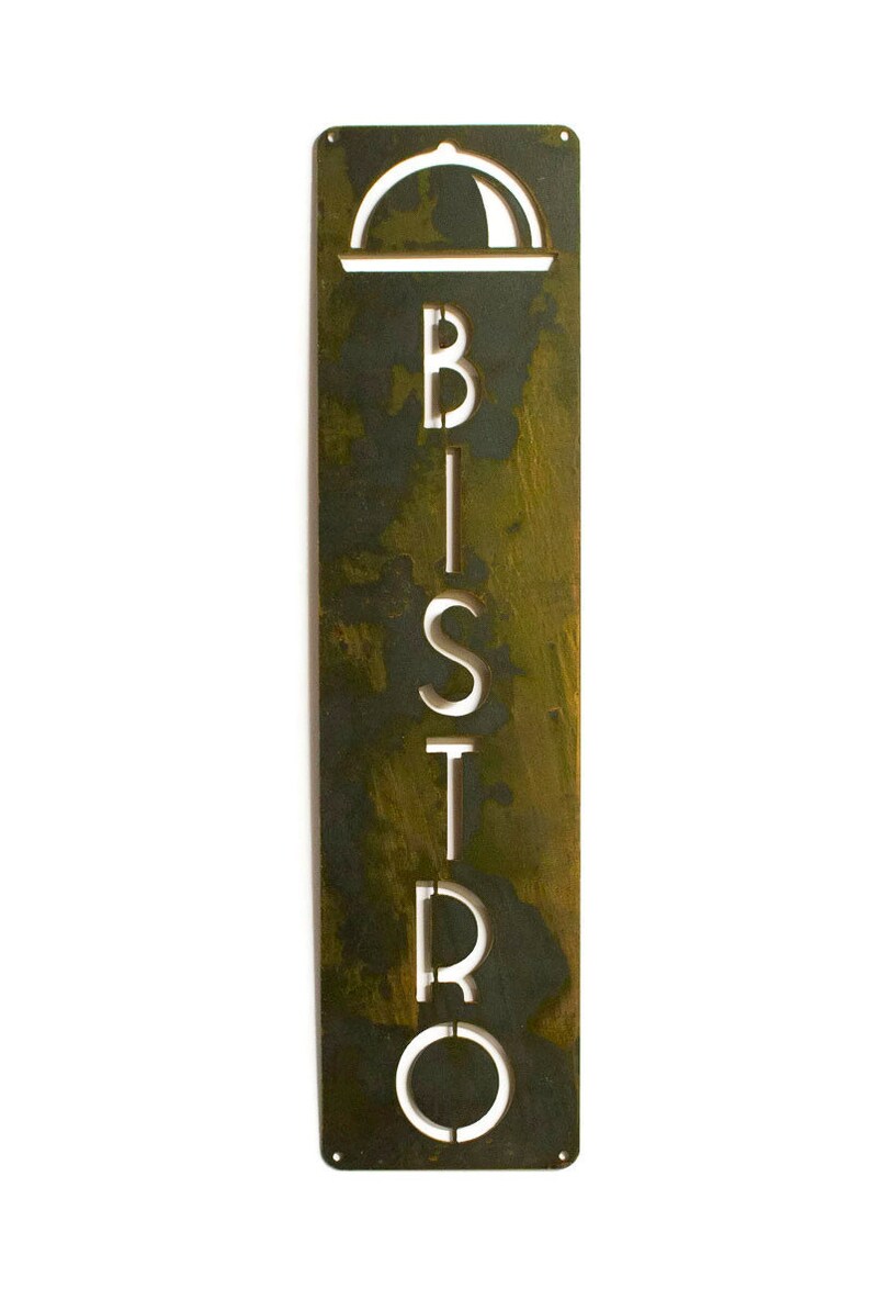 Bistro Vertical Sign Metal Sign Kitchen Decor Cooking Etsy