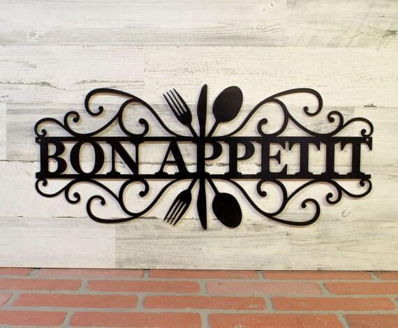 CPBK-0488 CAMILLE'S KITCHEN Bon Appetit Chic Tin Sign Decor Gift Ideas CPBK-0488 CAMILLE'S KITCHEN Bon Appetit Chic Tin Sign Decor Gift Ideas