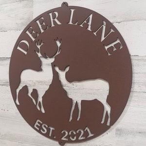 Custom metal signs for Linda, QTY 3, family name, farm signs, established sign