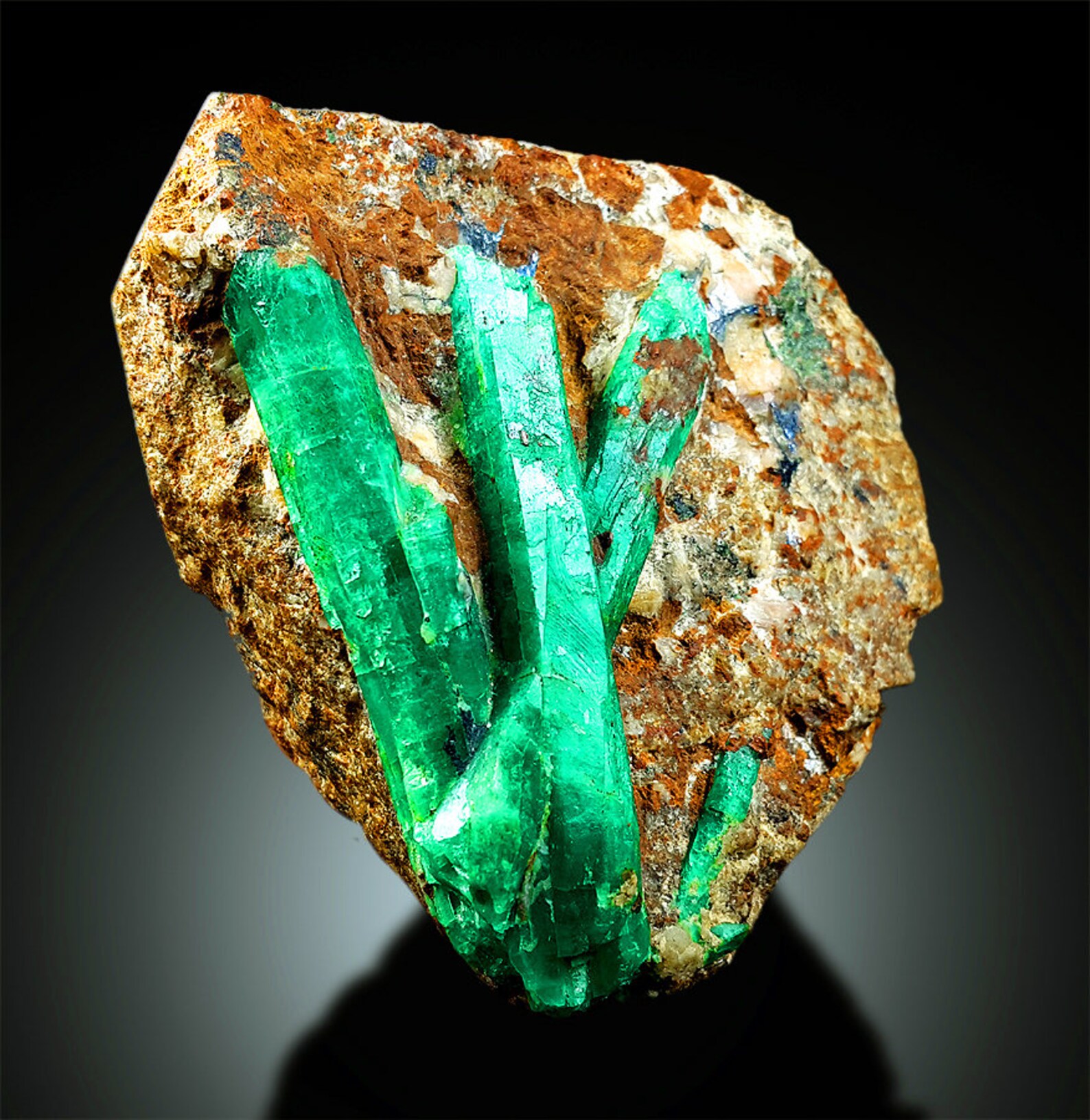 Emerald Specimen Natural Emerald Crystal on Matrix from Etsy