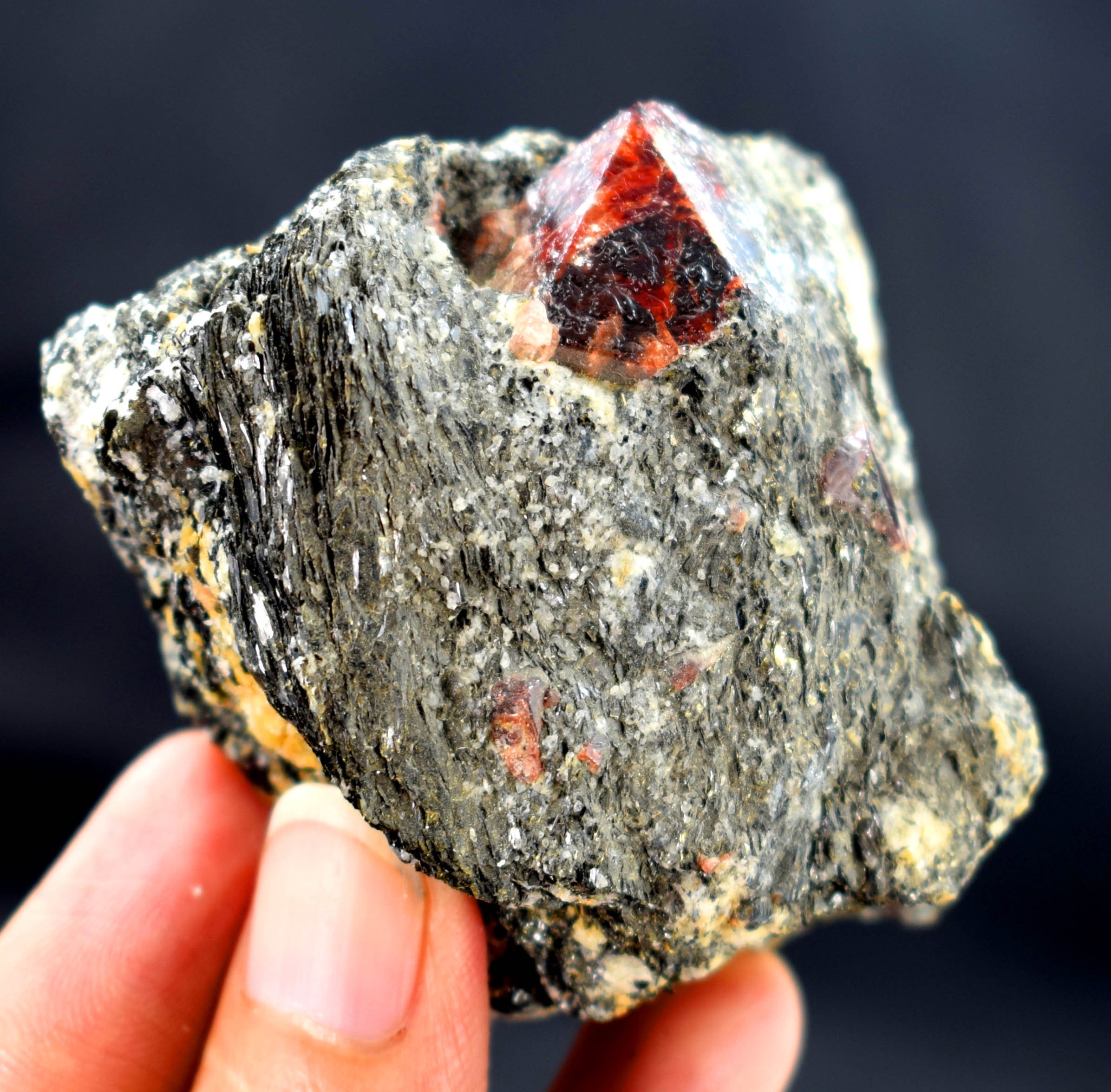 Zircon Crystal Terminated Blood Red Color Rare Zircon Etsy