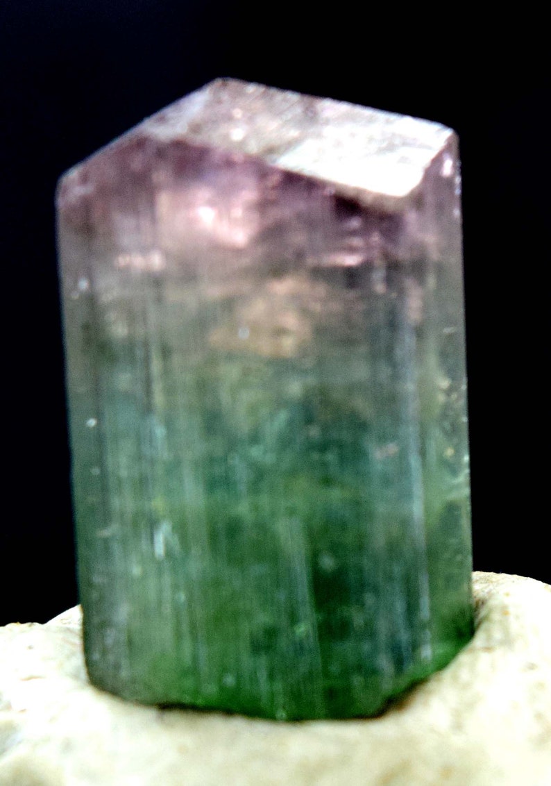 24.40 carats Terminated Bi Color Natural Tourmaline Crystal from Paprok 19*11*13 mm Tourmaline Crystal