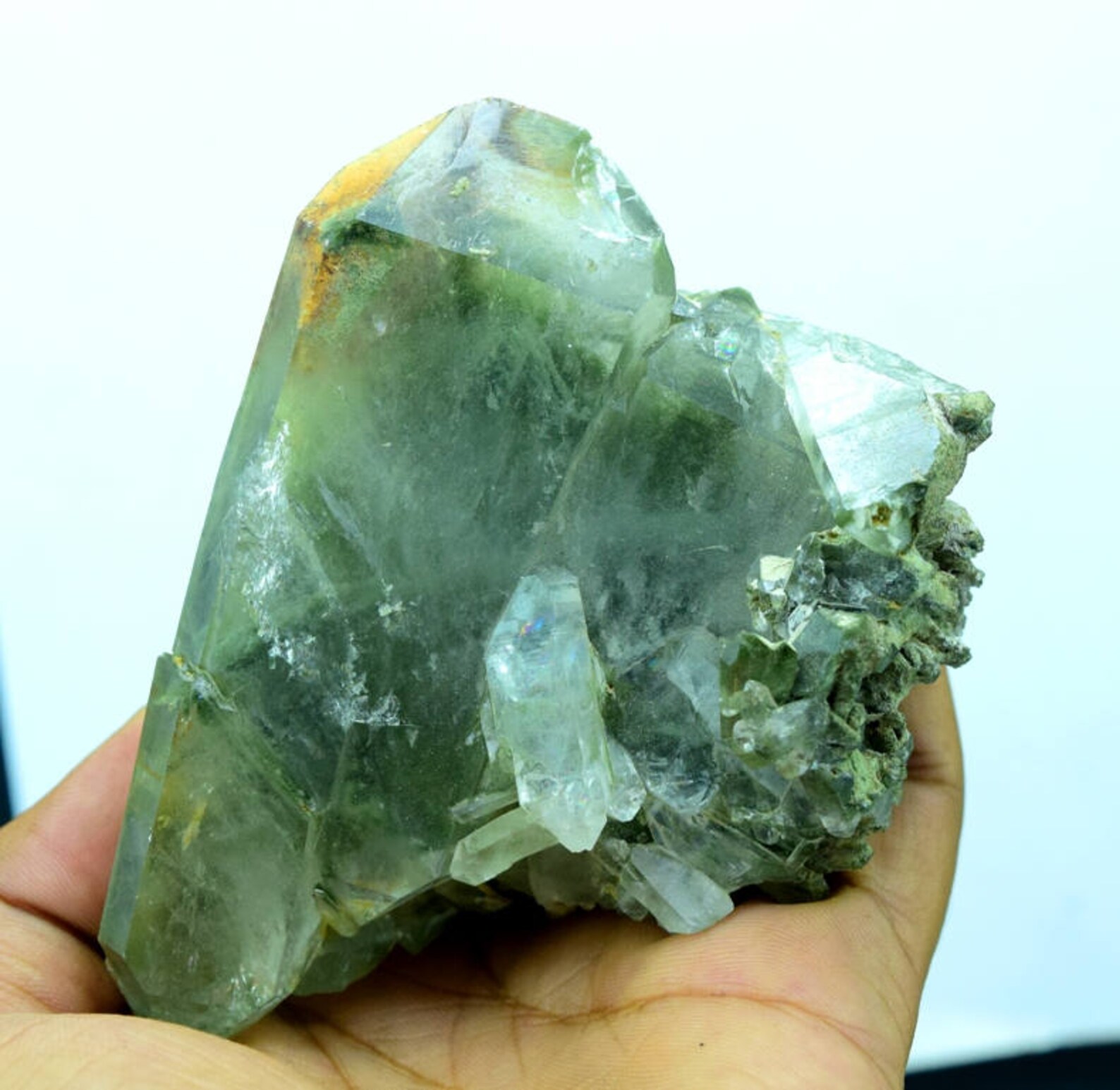 Chlorine Quartz Crystal Green Chlorine Quartz Crystal Etsy