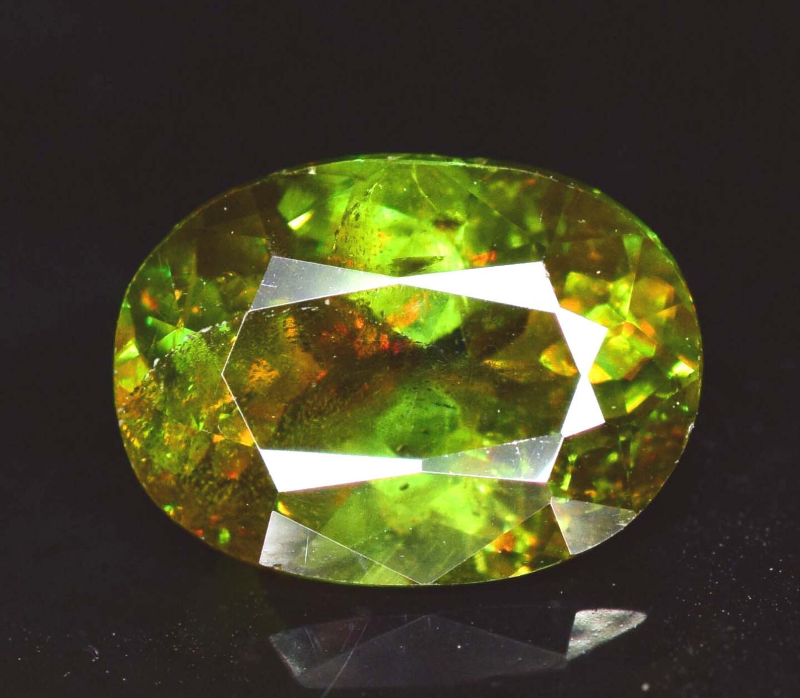 Natural Chrome Sphene Titanite Loose Gemstone 1.75 Carats Etsy