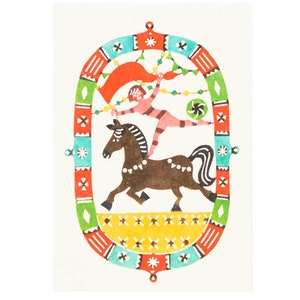 Carte postale kata kata - Cheval de cirque