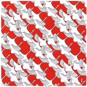 20&quot; Furoshiki Hamamonyo, Crane Red
