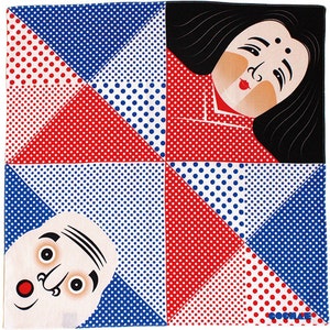 20&quot; Furoshiki Cochae Okame & Hyottoko