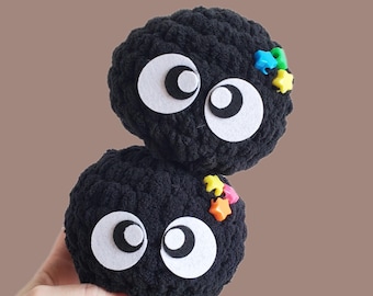Super fluffy soot sprite plushie