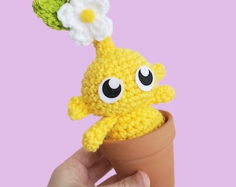 Yellow Potted Sprout Plushie