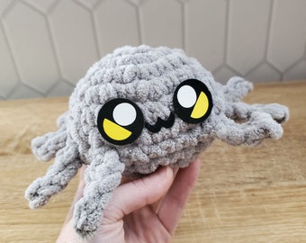 Big Fluffy Spider Plushie, Bug Toy, Bug Doll