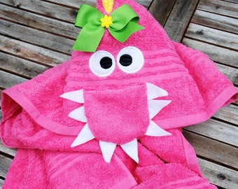 Enchanting Dragon Hooded Towel: A Magical Bath Adventure for Your Little Dragon Explorer!