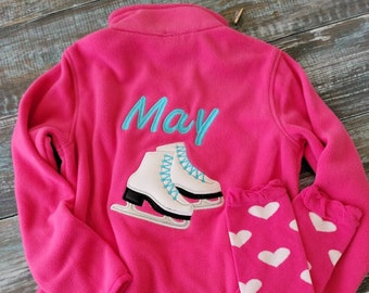 Personalized Girls' Ice Skating Jacket – Stay Warm in Style!