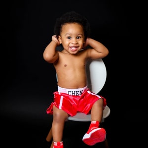 Personalized Baby Boxing Trunks - Gear Up Your Little Champ!