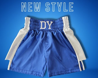 New Style: Custom Adult & Youth Boxing Shorts with Sidebands and Side Openings