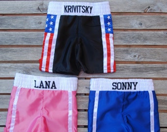 tiny Fighter's Personalized Newborn Boxing Trunks