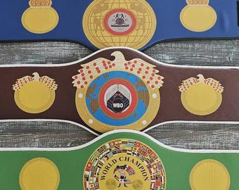 Kids' Replica Boxing Championship Belt – The Perfect Champion's Accessory (BELT ONLY)