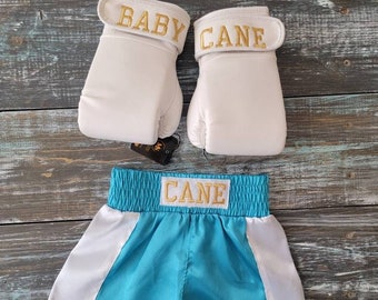 Fight in Style: Personalized Boxing Gloves and Shorts Set