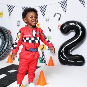 Kids car racing suit, driver racing suit, pilot suit, Baby Race suit, Baby coveralls