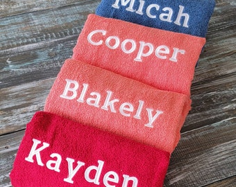 Personalized Monogram Magic: Hooded Bath Towel