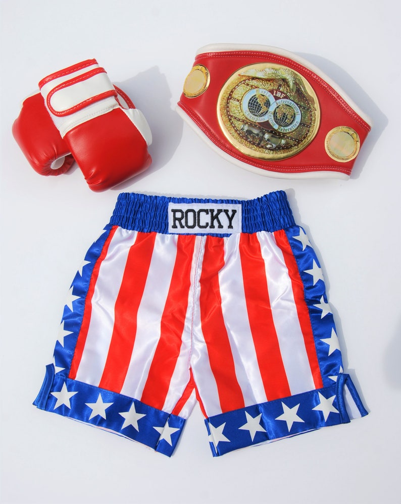 Baby Boxing set Gloves shorts personalized+Champion Belt