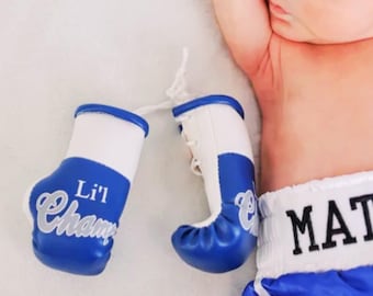 Baby Knockout Photoshoot Mini Boxing Prop Gloves