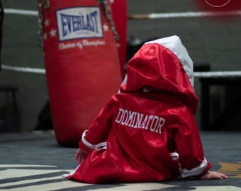 Personalized Baby Boxing Halloween Costume – Perfect Birthday Gift & Party Outfit