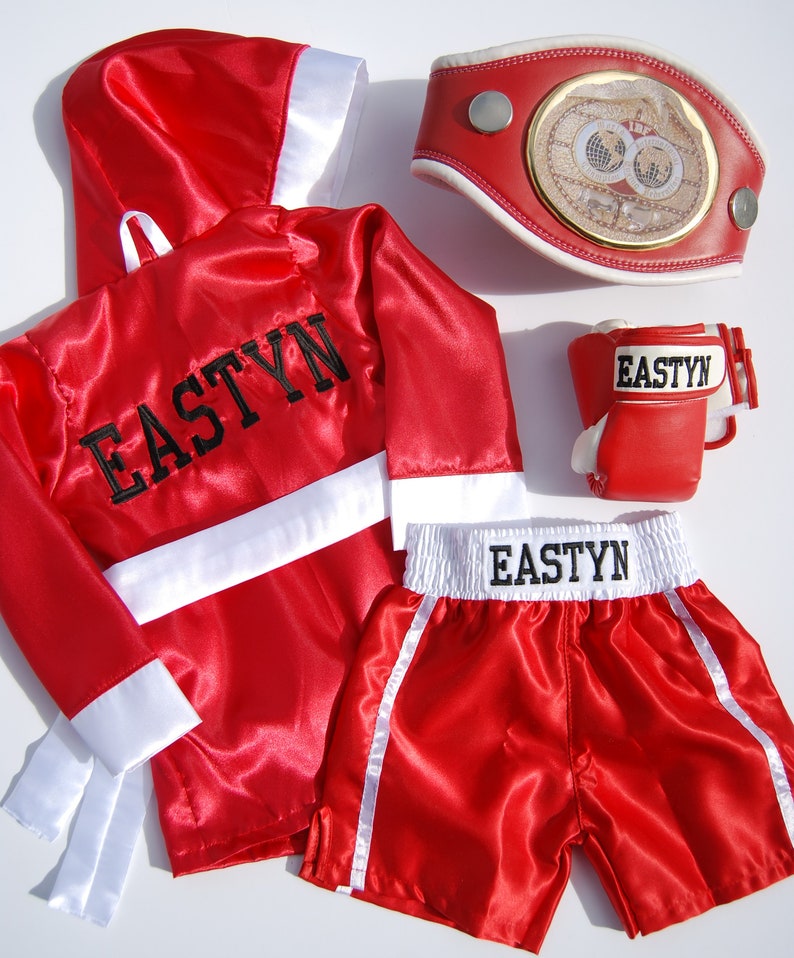 Baby boxing set ROBE Personalizedshorts personalized and Etsy