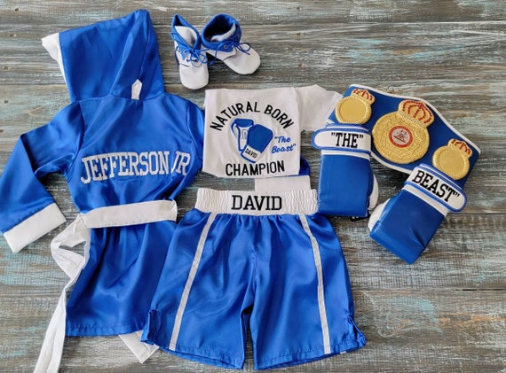 Set da boxe per il primo compleanno del bambino e costume di Halloween per  il debutto -  Italia