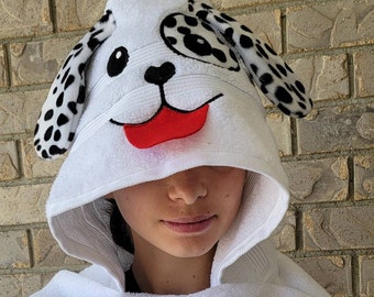Playful Pup Hooded Bath Towel