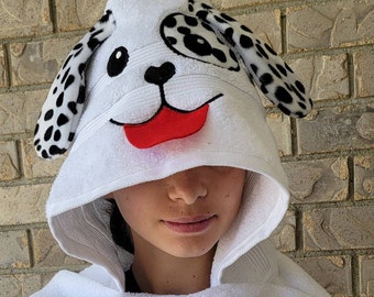 Playful Pup Hooded Bath Towel