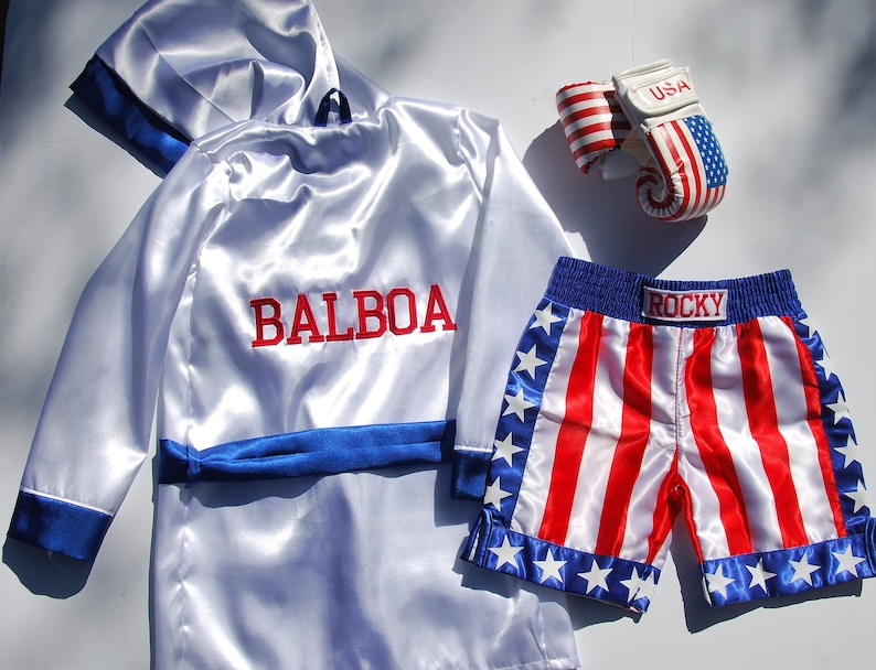 Kids Boxing Robe Personalized Shorts and Gloves Set Etsy Singapore