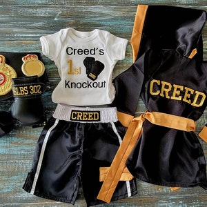 Baby&#39;s 1st Birthday Boxing Set & Debut Halloween Costume