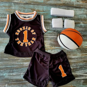 Personalized Rookie of the Year Kids Basketball Set: Jersey, Shorts, Ball, and Accessories